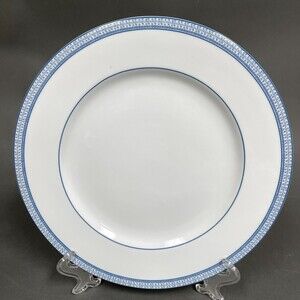 Ralph Lauren Macao Dinner Plate White Blue Porcelain 10 3/4"